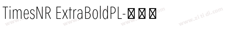 TimesNR ExtraBoldPL字体转换